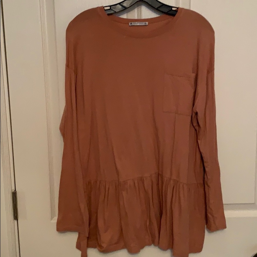 Zara peplum t-shirt